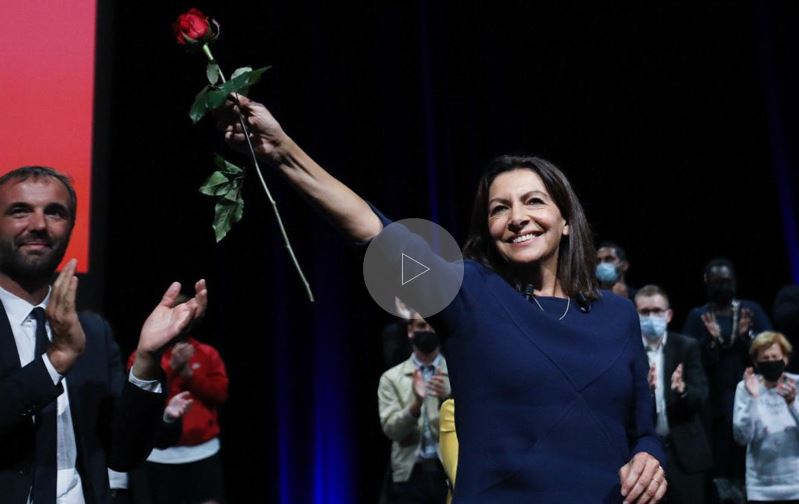 Anne Hidalgo à Lille, lors de son investiture pour l'élection présidentielle par le Parti socialiste