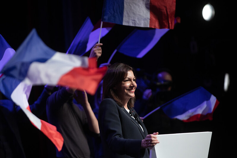 Anne Hidalgo en meeting
