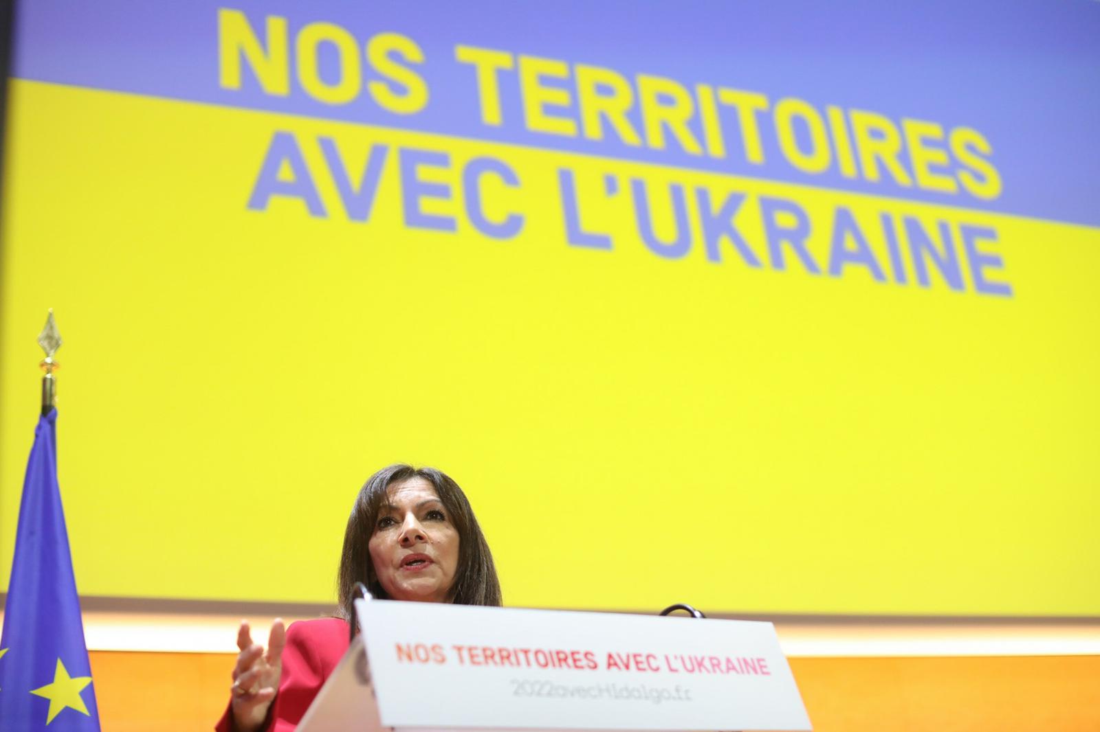 Anne Hidalgo à Montpellier, en soutien au peuple ukrainien
